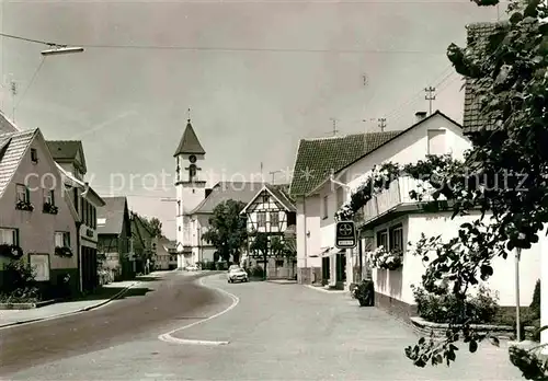 AK / Ansichtskarte Langensteinbach Karlsbad Hauptstrasse Kat. Karlsbad