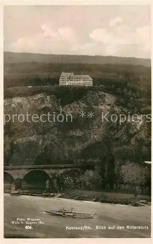 AK / Ansichtskarte Koblenz Rhein Hotel Pension Rittersturz Kat. Koblenz