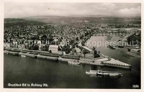 AK / Ansichtskarte Koblenz Rhein Deutsches Eck Kat. Koblenz