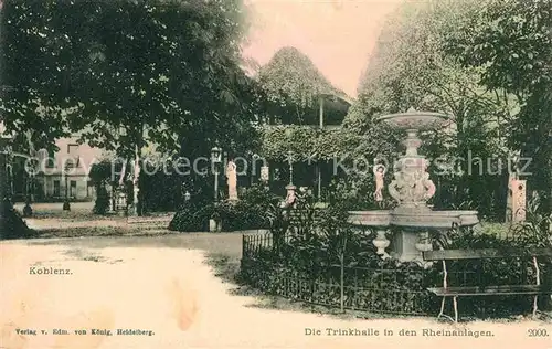 AK / Ansichtskarte Koblenz Rhein Trinkhalle Rheinanlagen Kat. Koblenz