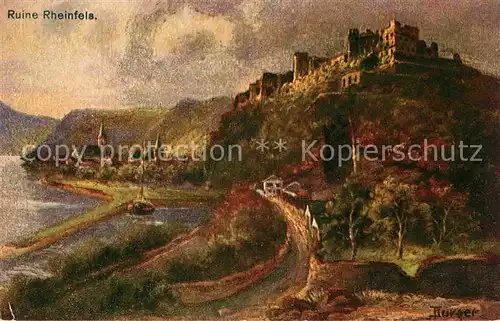 AK / Ansichtskarte St Goar Rhein Ruine Rheinfels Kat. Sankt Goar