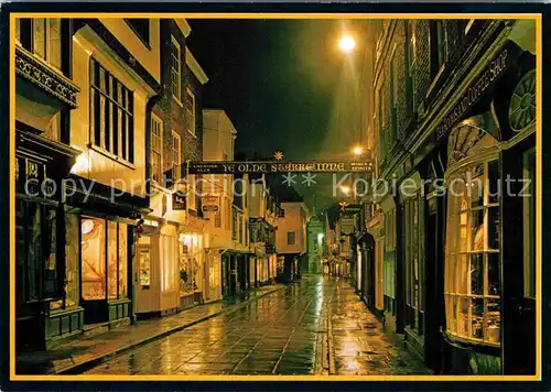 AK / Ansichtskarte York UK Stonegate by night Kat. York