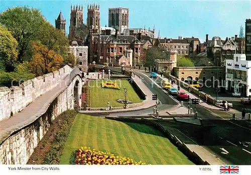 AK / Ansichtskarte York UK Minster from City Walls Kat. York