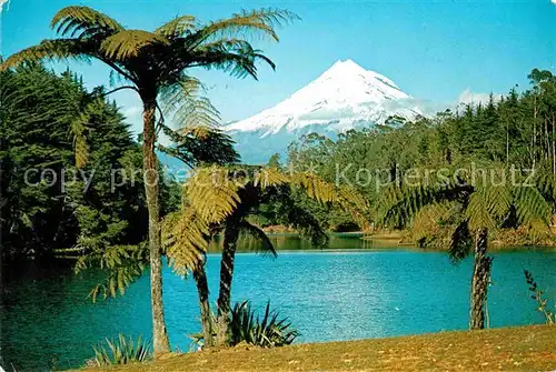 AK / Ansichtskarte New Plymouth Taranaki Mt. Egmont Lake Mangamahoe Kat. New Plymouth