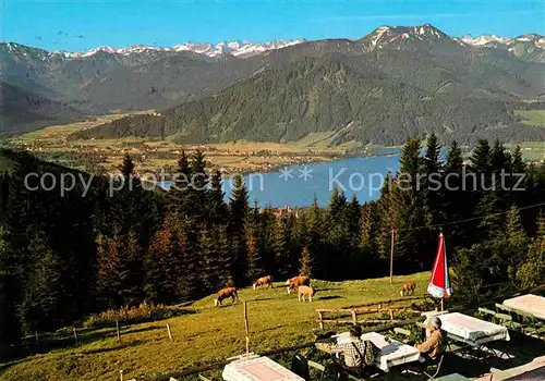 AK / Ansichtskarte Rottach Egern Kreuther Tal  Blick von der Neureuth auf Tegernsee Kat. Rottach Egern