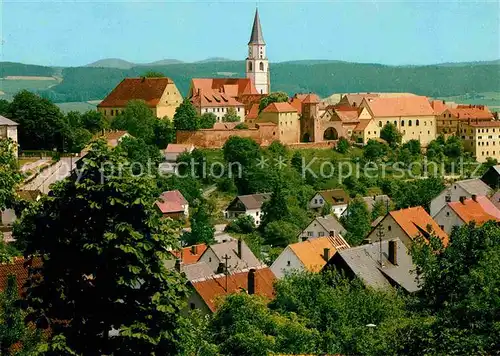 AK / Ansichtskarte Nabburg Ortsansicht mit Kirche 1050jaehrige Stadt an der Naab Kat. Nabburg