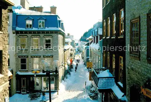 AK / Ansichtskarte Quebec Sous le Fort and Petit Champlain Streets Kat. Quebec