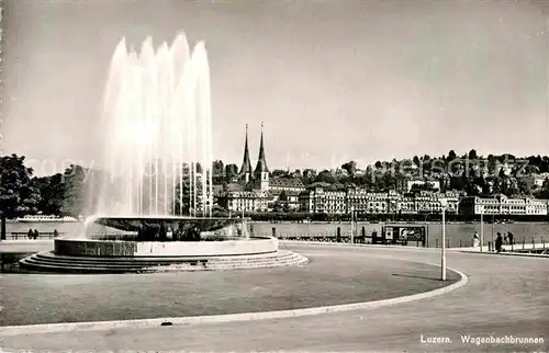 AK / Ansichtskarte Luzern LU Wagenbachbrunnen Kat. Luzern