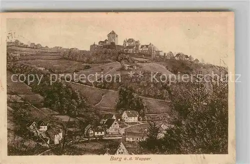 AK / Ansichtskarte Burg Wupper Schloss Kat. Solingen