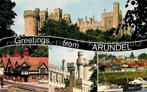 AK / Ansichtskarte Arundel Hafen Schloss Kat. Arun