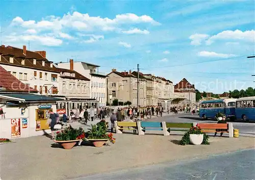 AK / Ansichtskarte Siegburg Wilhelmstrasse mit Bus Bahnhof Kat. Siegburg