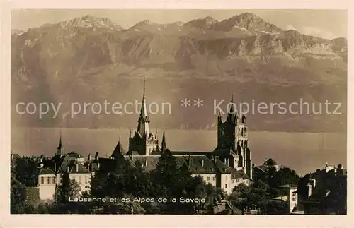 AK / Ansichtskarte Lausanne VD et les Alpes de la Savoie Kat. Lausanne