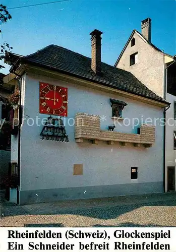 AK / Ansichtskarte Rheinfelden AG Glockenspiel Ein Schneider befreit Rheinfelden Kat. Rheinfelden