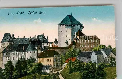AK / Ansichtskarte Solingen Schloss Burg Kat. Solingen
