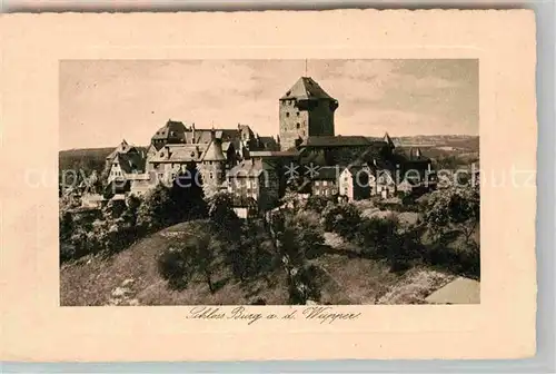 AK / Ansichtskarte Solingen Schloss Burg  Kat. Solingen