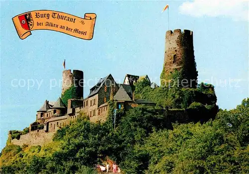 AK / Ansichtskarte Alken Koblenz Burg Thurant Kat. Alken