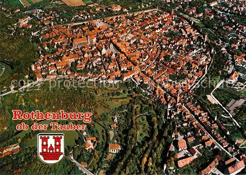 AK / Ansichtskarte Rothenburg Tauber Fliegeraufnahme Kat. Rothenburg ob der Tauber