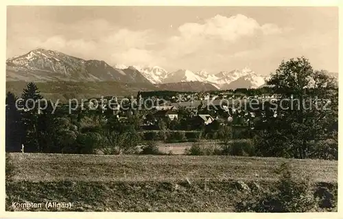 AK / Ansichtskarte Kempten Allgaeu Teilansicht  Kat. Kempten (Allgaeu)