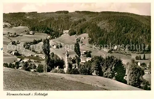 AK / Ansichtskarte Warmensteinach Panorama  Kat. Warmensteinach Fichtelgebirge