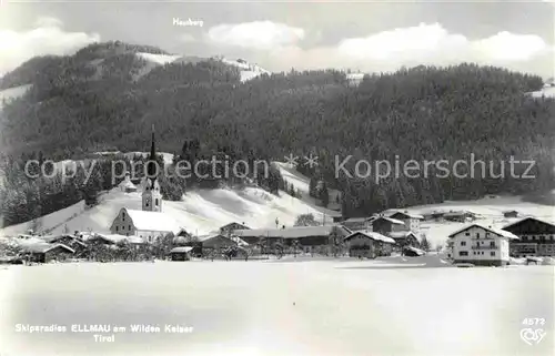 AK / Ansichtskarte Ellmau Tirol Gesamtansicht Wilder Kaiser Kat. Ellmau