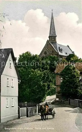 AK / Ansichtskarte Burgsolms partie mit Kirche Kat. Solms