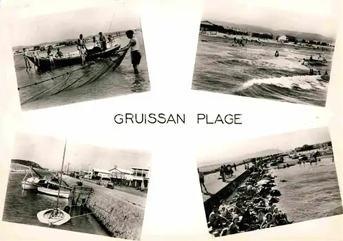 AK / Ansichtskarte Gruissan Plage Traine Plage Port Jetee