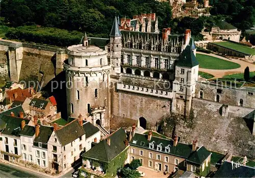 AK / Ansichtskarte Amboise Chateau XV siecle Tour des Minimes Logis du Roi vue aerienne Collection Les Merveilles du Val de Loire Kat. Amboise