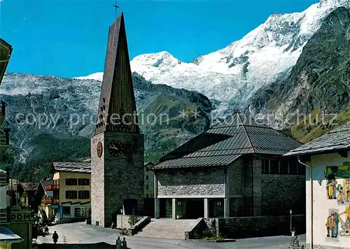 AK / Ansichtskarte Saas Fee mit Alphubel und Taeschhorn Kat. Saas Fee