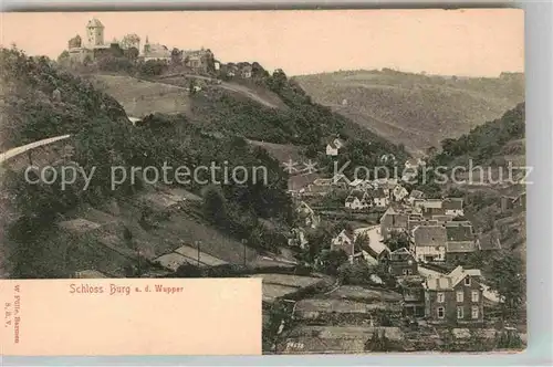 AK / Ansichtskarte Solingen Schloss Burg Panorama Kat. Solingen