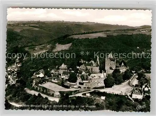 AK / Ansichtskarte Solingen Schloss Burg Luftbild Kat. Solingen