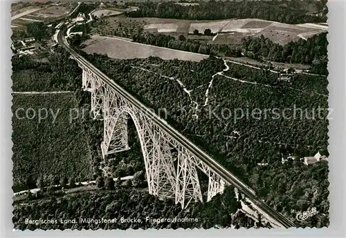 AK / Ansichtskarte Remscheid Muengstener Bruecke Luftbild Kat. Remscheid