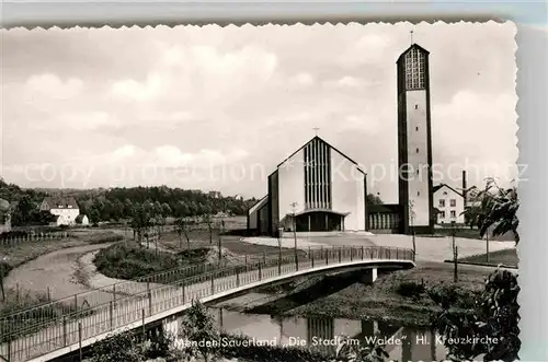 AK / Ansichtskarte Menden Sauerland Stadt im Walde Heilig Kreuzkirche Kat. Menden (Sauerland)