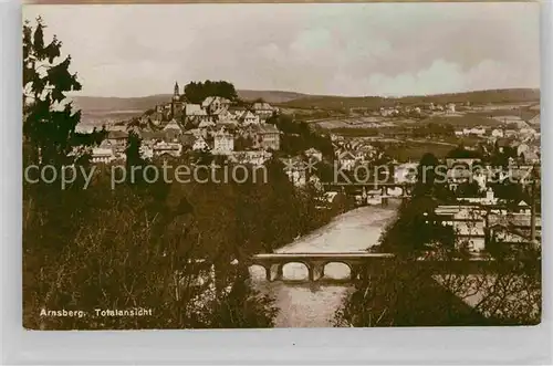 AK / Ansichtskarte Arnsberg Westfalen Panorama Kat. Arnsberg