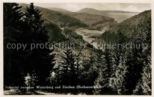 AK / Ansichtskarte Winterberg Hochsauerland Nuhnetal Zueschen Kat. Winterberg