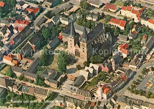 AK / Ansichtskarte Xanten St Viktor Dom 12. Jhdt. Museum Fliegeraufnahme Kat. Xanten