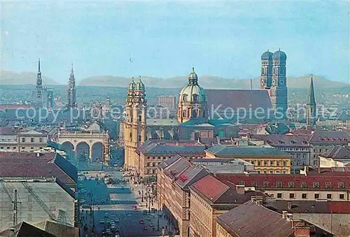 AK / Ansichtskarte Muenchen Ludwigstrasse Frauenkirche Kat. Muenchen