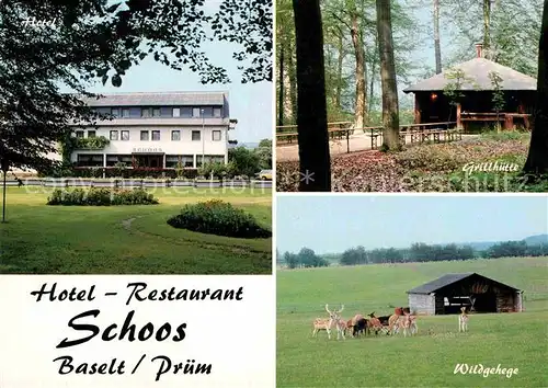 AK / Ansichtskarte Baselt Hotel Restaurant Schoos Grillhuette Wildgehege