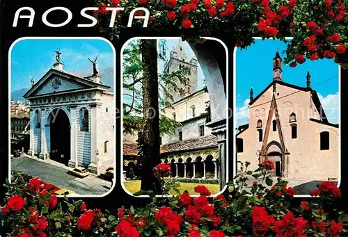 AK / Ansichtskarte Aosta Cattedrale Chiostro e Collegiata di Sant Orso Kathedrale Kloster Kat. Aosta