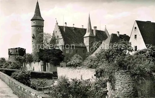 AK / Ansichtskarte Ochsenfurt Nikolaus und dicker Turm mit Landratsamt Kat. Ochsenfurt