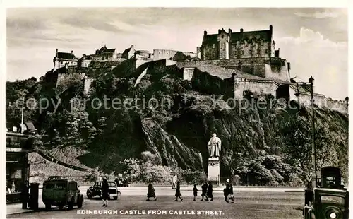 AK / Ansichtskarte Edinburgh Castle from Castelstreet Kat. Edinburgh