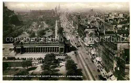 AK / Ansichtskarte Edinburgh Princes Street from Scott Monument Kat. Edinburgh