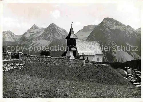 AK / Ansichtskarte Arosa GR Bergkirchli Alpenpanorama Kat. Arosa