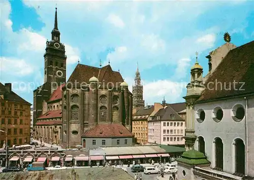 AK / Ansichtskarte Muenchen Alter Peter Rathaus  Kat. Muenchen