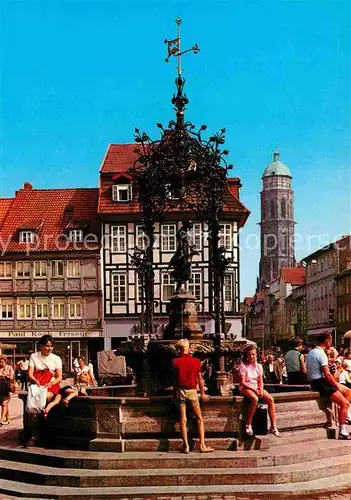 AK / Ansichtskarte Goettingen Niedersachsen Marktbrunnen Gaenseliesel Kat. Goettingen