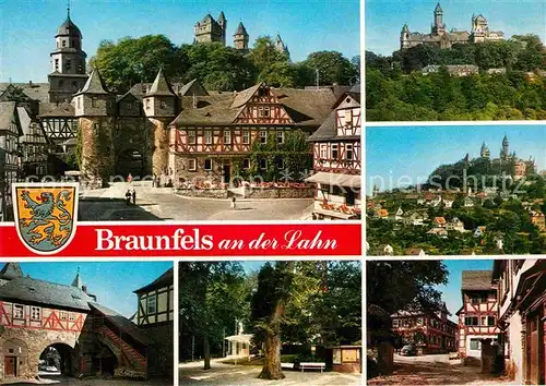 AK / Ansichtskarte Braunfels Schloss Tor Fachwerkhueser  Kat. Braunfels