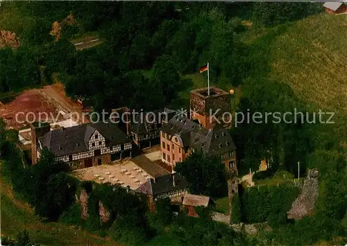 AK / Ansichtskarte Obernhof Lahn Fliegeraufnahme Tier  und Maerchenpark Schloss Langenau Kat. Obernhof