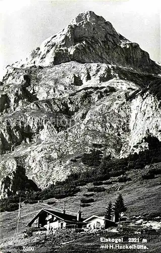 AK / Ansichtskarte Werfenweng Heinrich Hackel Huette mit Eiskogel Tennengebirge Kat. Werfenweng