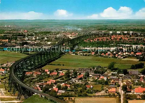 AK / Ansichtskarte Rendsburg Hochbruecke Nord Ostsee Kanal Fliegeraufnahme Kat. Rendsburg