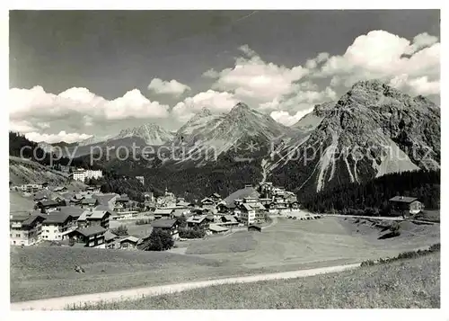 AK / Ansichtskarte Inner Arosa Gesamtansicht mit Alpenpanorama Kat. Innerarosa