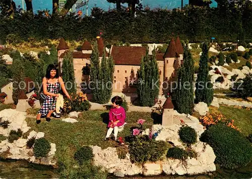 AK / Ansichtskarte Melide Lugano Swissminiatur Castello di Grandson